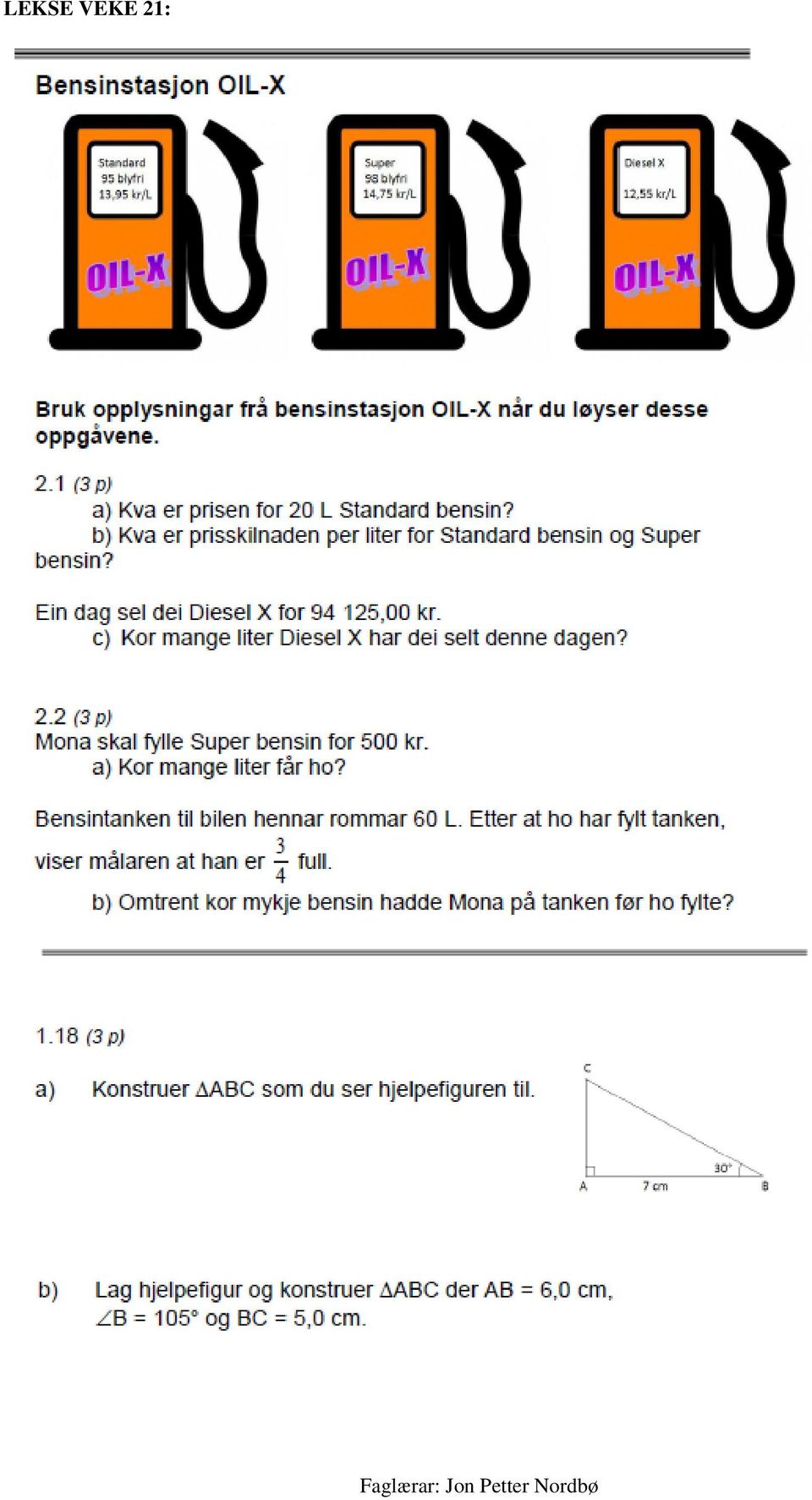 Faglærar: