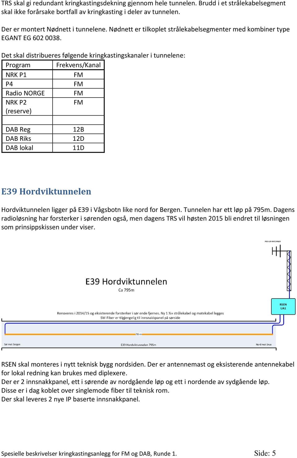 E39 Hordviktunnelen Hordviktunnelen ligger på E39 i Vågsbotn like nord for Bergen. Tunnelen har ett løp på 795m.