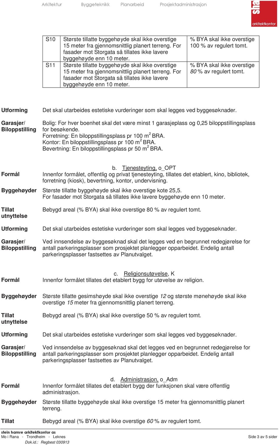 Byggehøyder kote 25,5.