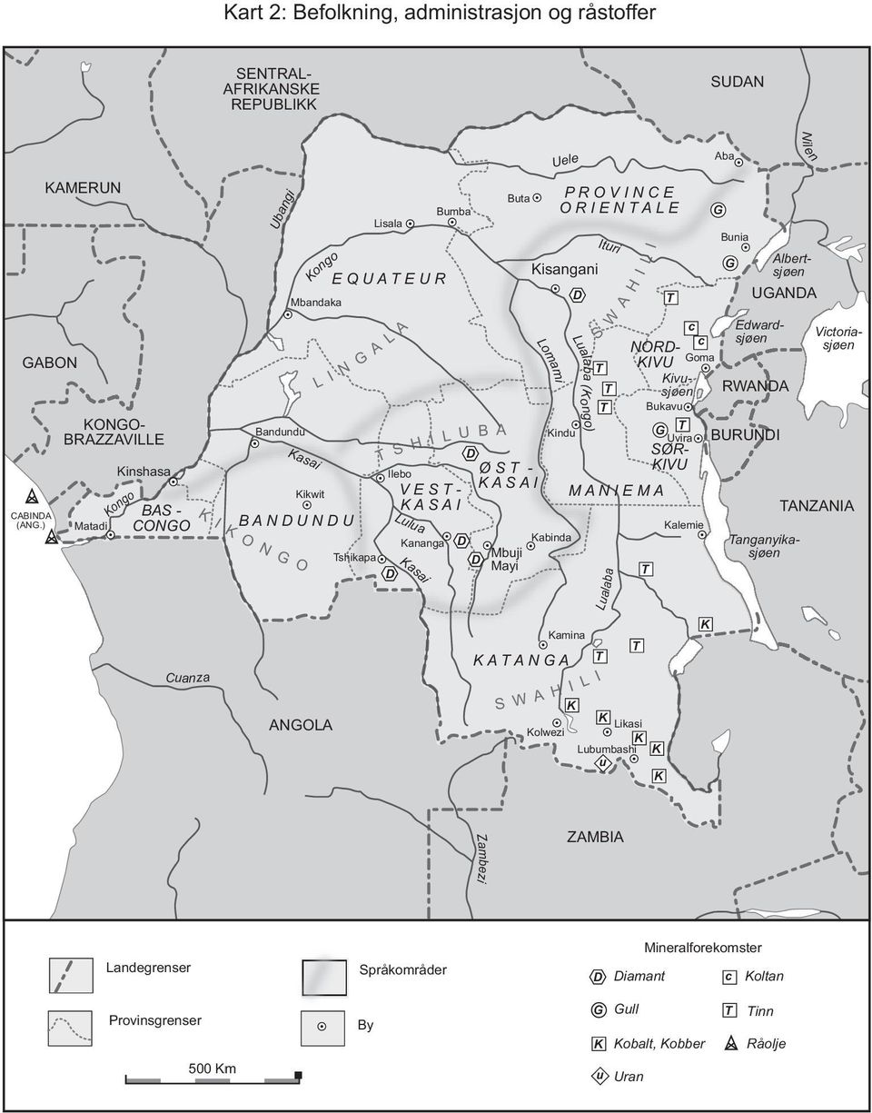 Lulua D Kananga D Tshikapa D D Kasai Buta Ø S T - K A S A I Mbuji Mayi Kisangani Lomami Uele Kindu Kabinda P R O V I N C E O R I E N T A L E D Lualaba (K ongo) I L S W A H T T T I M A N I E M A