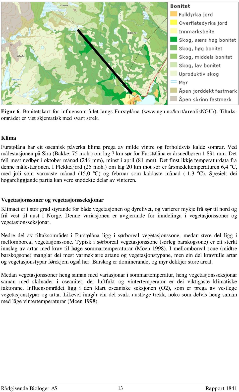 Det fell mest nedbør i oktober månad (246 mm), minst i april (81 mm). Det finst ikkje temperaturdata frå denne målestasjonen. I Flekkefjord (25 moh.