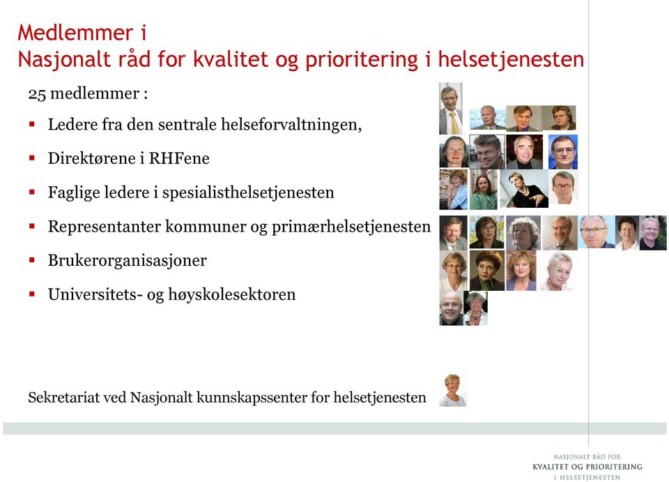 spesialisthelsetjenesten Representanter kommuner og primærhelsetjenesten