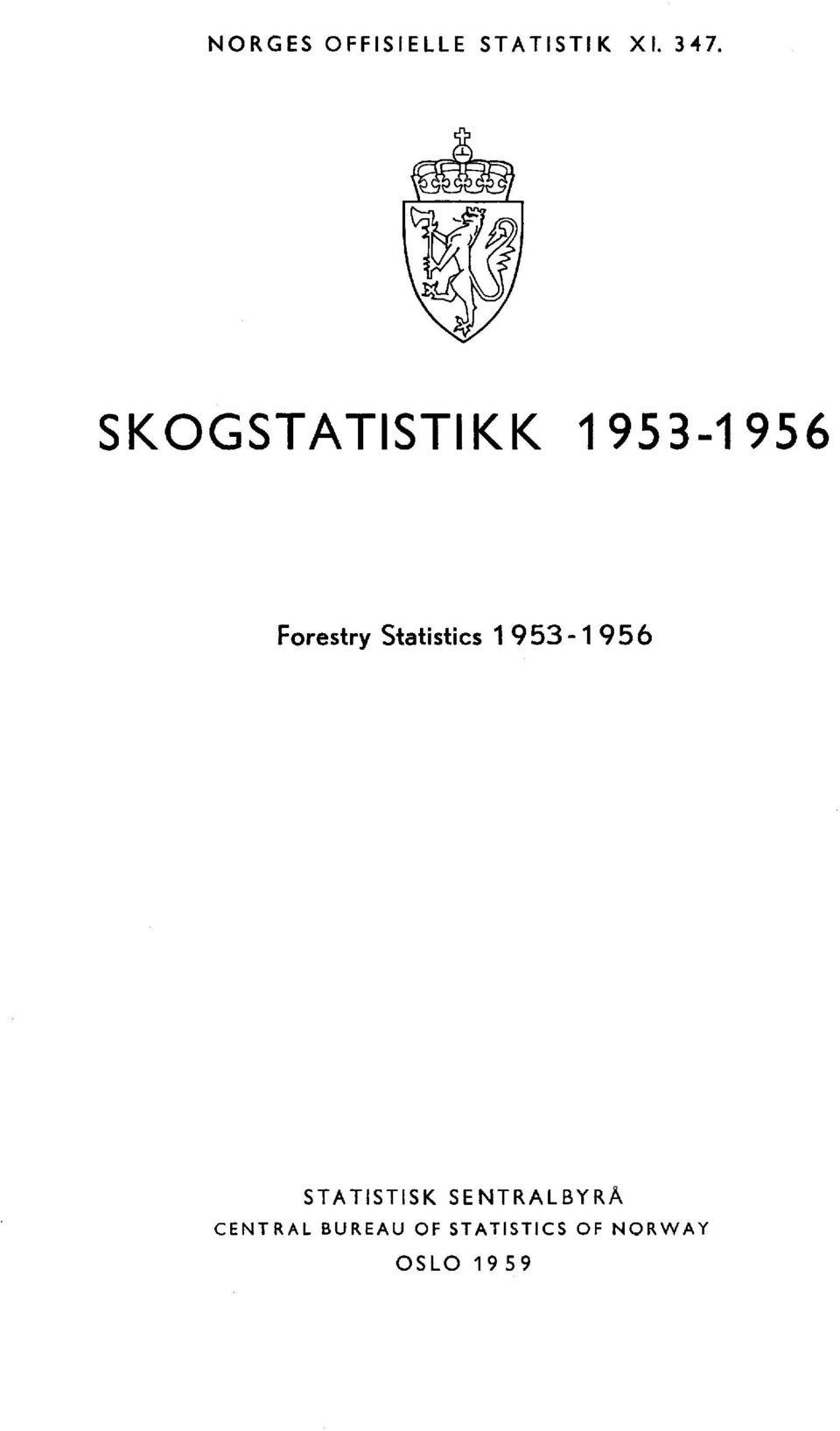 Statistics 95 956 STATISTISK