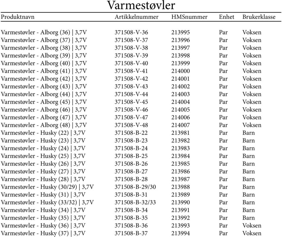 Varmestøvler - Alborg (48) 3,7V Varmestøvler - Husky (22) 3,7V Varmestøvler - Husky (23) 3,7V Varmestøvler - Husky (24) 3,7V Varmestøvler - Husky (25) 3,7V Varmestøvler - Husky (26) 3,7V Varmestøvler