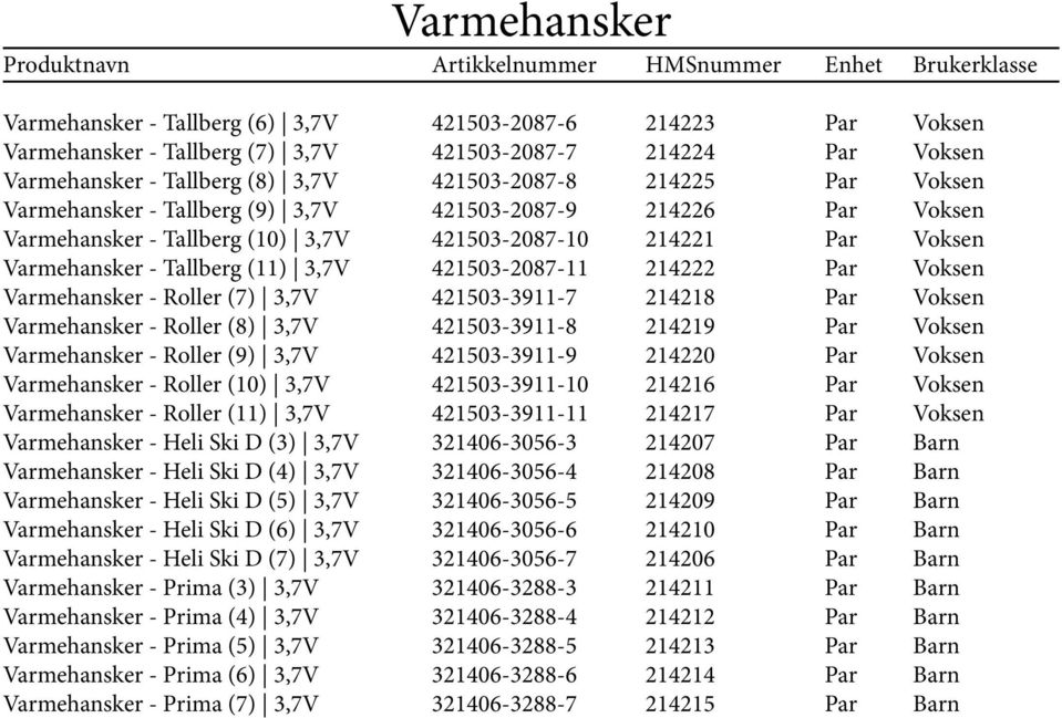 D (3) 3,7V Varmehansker - Heli Ski D (4) 3,7V Varmehansker - Heli Ski D (5) 3,7V Varmehansker - Heli Ski D (6) 3,7V Varmehansker - Heli Ski D (7) 3,7V Varmehansker - Prima (3) 3,7V Varmehansker -