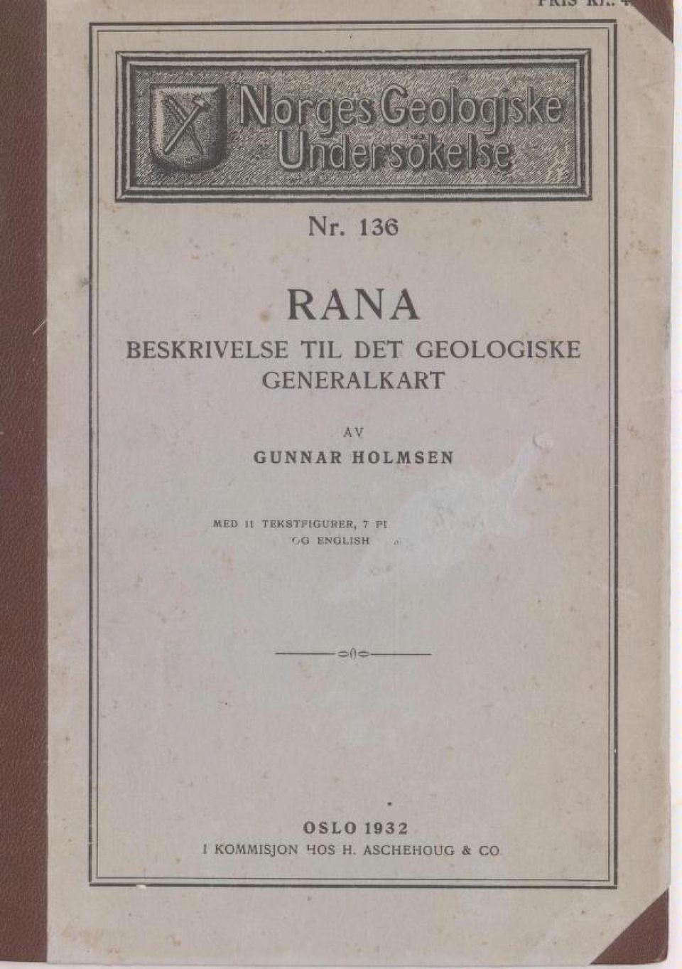 136 RANA BESKRIVELSE TIL DET GEOLOGISKE GENERALKART AV