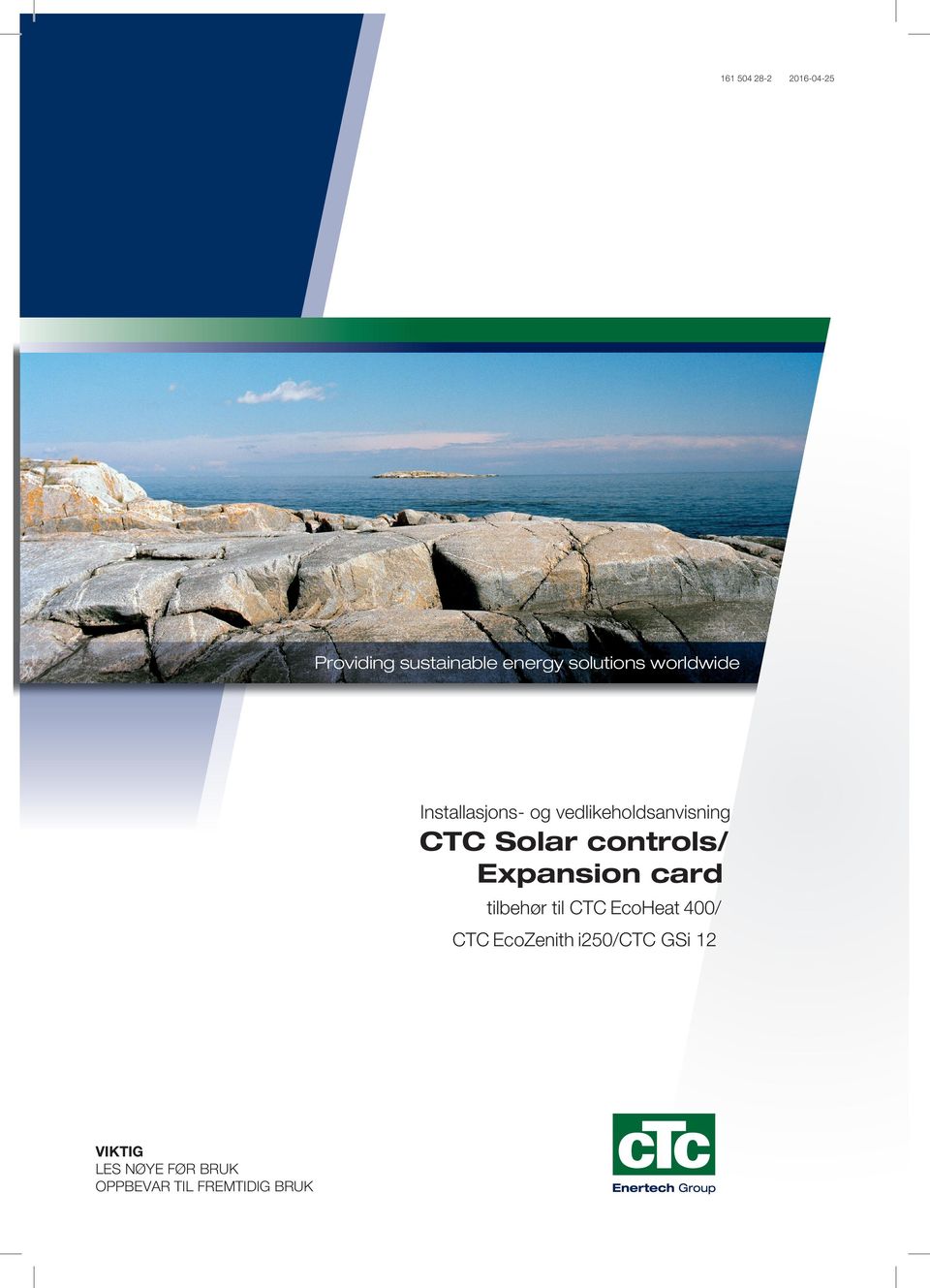 Expansion card tilbehør til CTC EcoHeat 400/ CTC EcoZenith