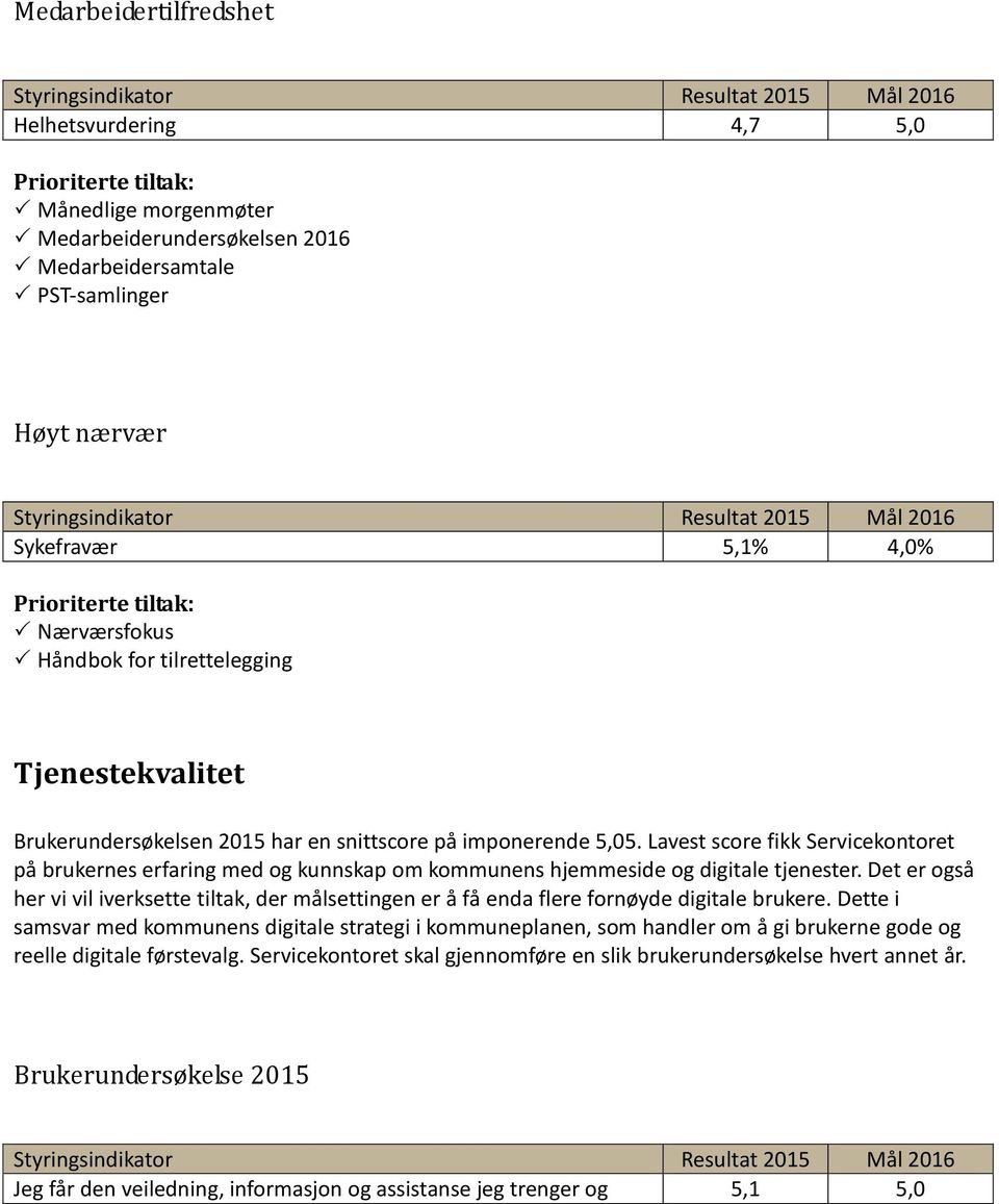 Lavest score fikk Servicekontoret på brukernes erfaring med og kunnskap om kommunens hjemmeside og digitale tjenester.