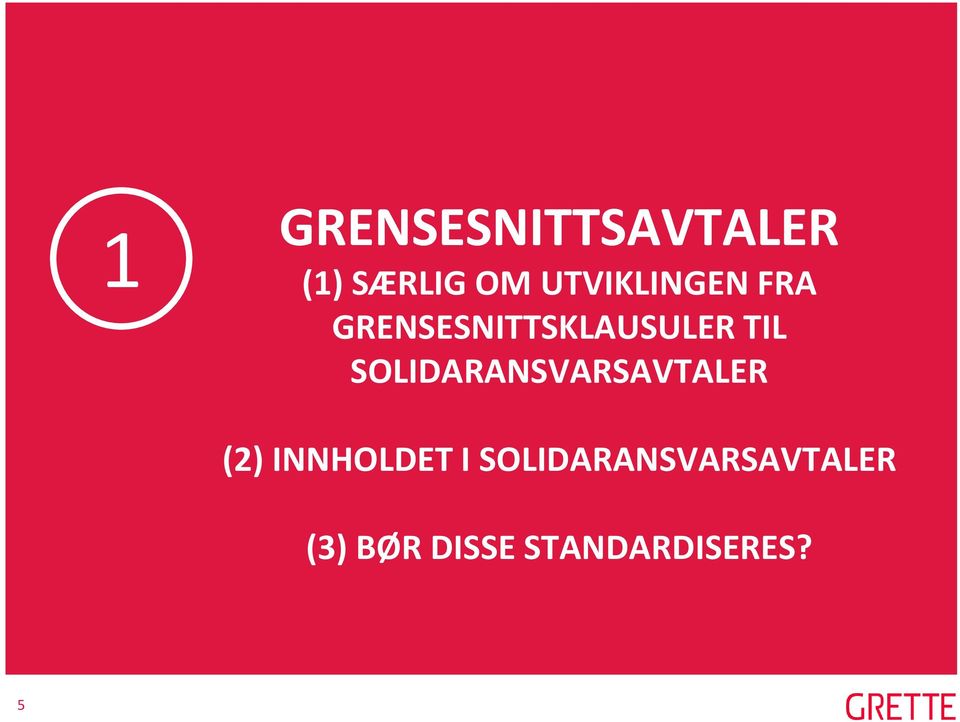 SOLIDARANSVARSAVTALER (2) INNHOLDET I