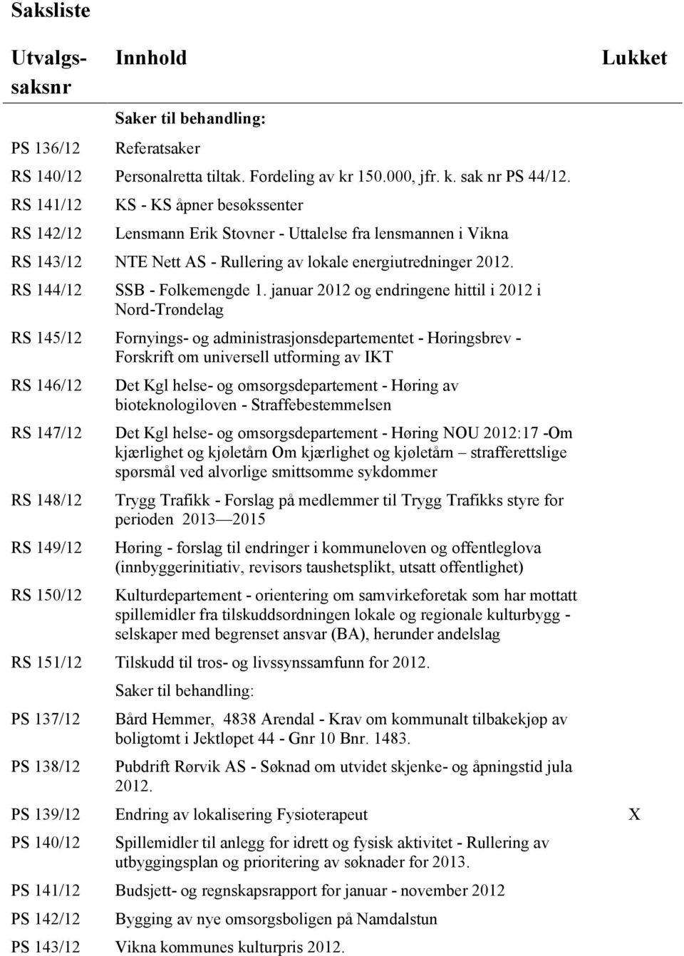 RS 144/12 SSB - Folkemengde 1.