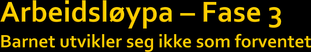 Trinn Tekst Involverte Ped.leder/kontaktlærer og spes.ped.-koordinator avklarer behov for videre utredning og behov for 1 veiledning eller annen type bistand. Spes.ped.koordinator Gjennomfører relevante tester.