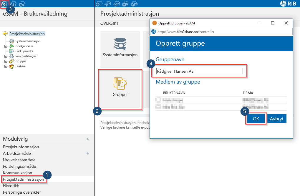 esam/byggeweb Rolleveiledning: Prosjektadministrator (Bane NOR) side 58/66 Ny leverandør opprette helt ny leverandør Leverandør X, Y og Z er benyttet i forskjellige deler av prosjektet som navn på