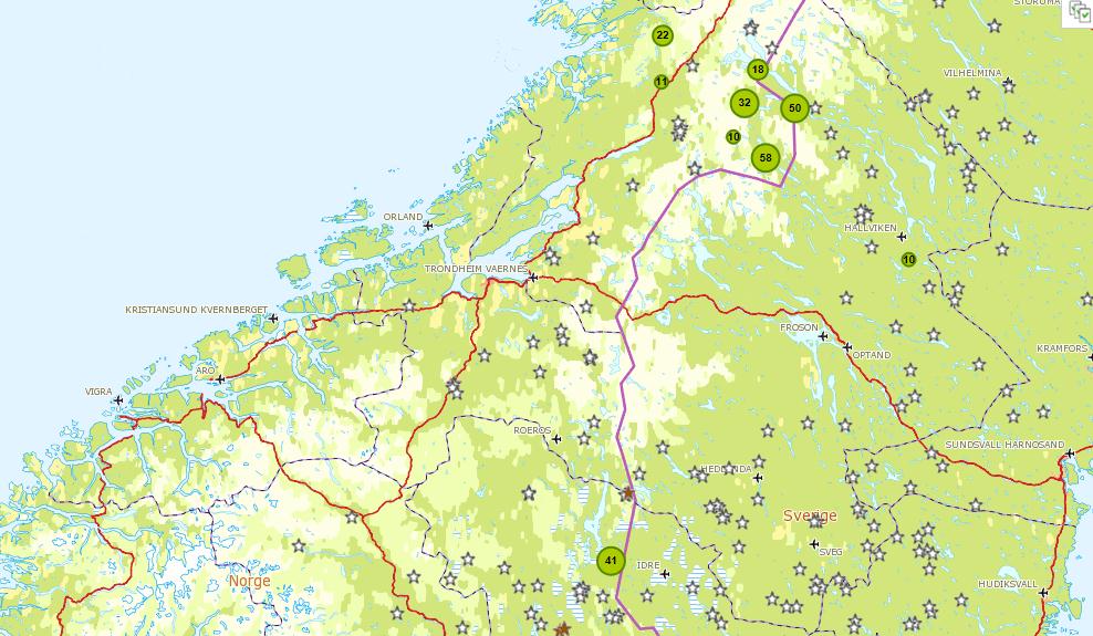 DNA av bjørn 2014 År 2008 2009 2010 2011 2012 2013 2014 Norge 120