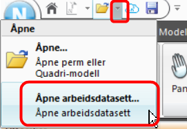 Husk å lagre arbeidsdatasettet etter at du har gjort endringene dine: Info: Fortsette å jobbe i et arbeidsdatasett Når du har lastet ned et arbeidsdatasett, lønner det seg å