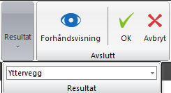 Trykk på Lukk knappen. Pek på pilen for Vertikal utstrekning igjen og fyll ut slik som vist: Alle bygninger vil nå strekkes fra takhøyde og 2 meter under terrengoverflaten (for å simulere kjeller).