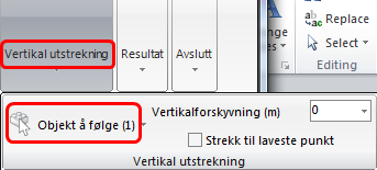 11. I dette tilfellet ser det ut som stolpene har høyde på terrengoverflaten. Det er da mulig å endre geometrien slik at de ikke stopper ved terrengoverflatene, men heller har en fast høyde på f.eks.