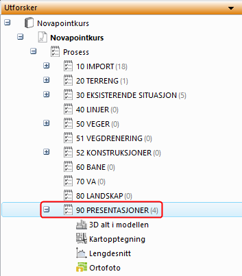 Øving 12 - Generere tverrsnitt I denne øvingen skal vi generere et tverrsnitt av modellen. 1. Tverrsnitt kan bare genereres fra et planvindu.