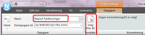 Del 5: Lag i grunnen og eksisterende VA Øving 15 - Import av borpunkter til fjell I denne øvingen skal vi importere data for lag i grunnen fra en AutoCAD tegning som inneholder borpunkter til fjell.