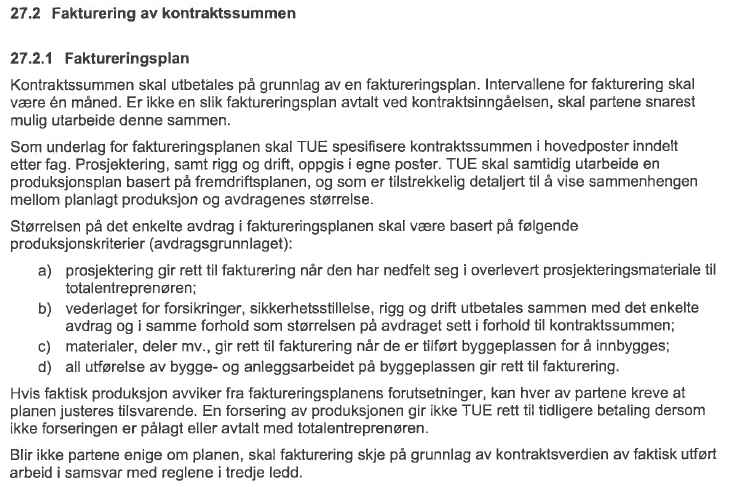 Fakturering NS