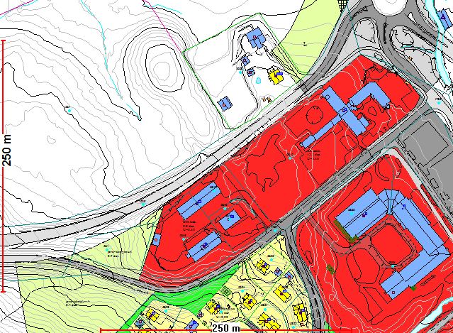 4.5.1. Info om området Aktuelt område er på ca. 14 daa og er merket med rød skravur på kartet til høyre.
