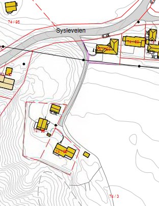 Nye veinavnforslag: Sak 41: Vei fra Sysleveien Veien tar av fra Sysleveien og fører per dags dato til 3 eiendommer. Navn som finnes i område er Festningen. Dette er et gammelt og kjent navn.