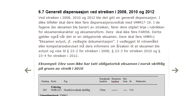 Tips&triks Eksamensmodul/Vurdering Eksamen/vurdering Innholdet i denne tabellen er integrert i fagimporten slik at