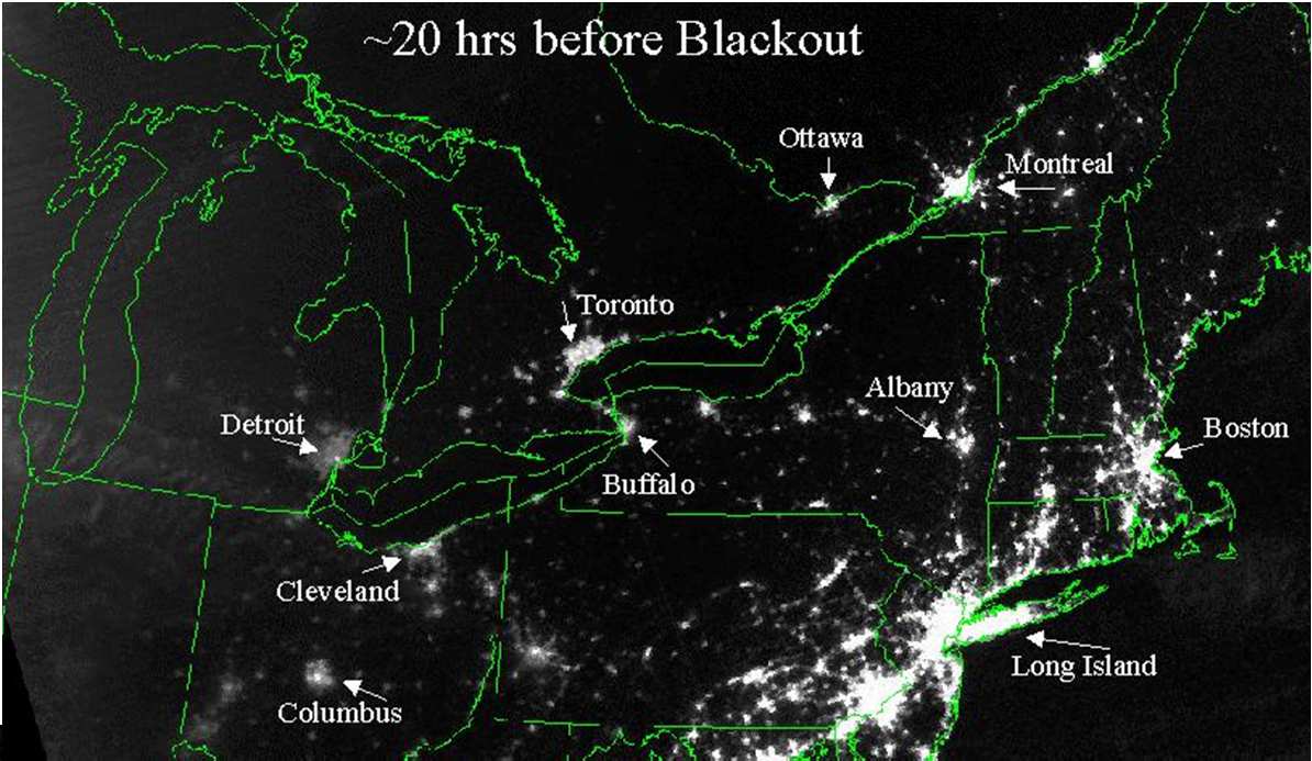 U.S. and Canada Power Outage August 2003