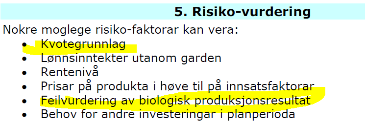 Økonomisk risiko Thor spør: Hvordan ser det ut hvis man ikke greier å fylle kvota som planlagt i en tungt belånt geitemelkproduksjon,