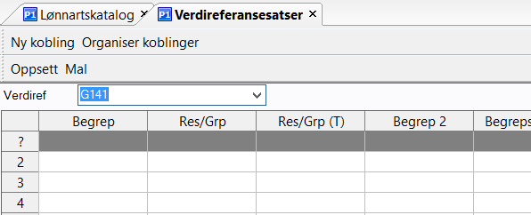 Koblinger Klikk på satsen du ønsker å se;