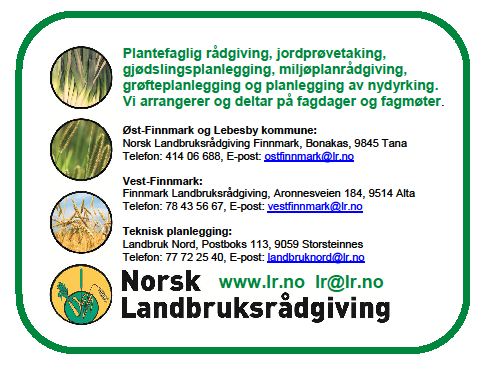 Traineeordninga for landbruket Etter initiativ fra Finnmark Bondelag er traineeordninga for landbruket kommet på plass.