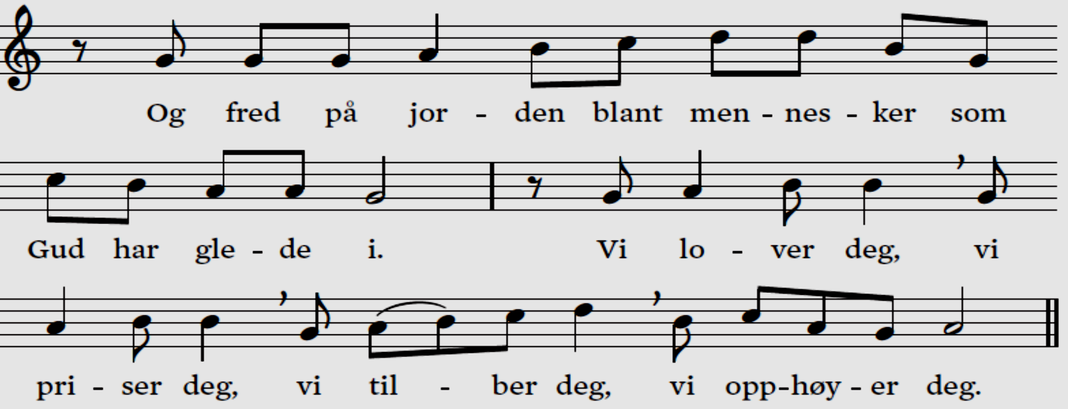 I. SAMLING 1 Klokkeringing og forberedelse Tre klokkeslag - inngang og prosesjon (vi reiser oss) 2 Inngangssalme: Nr. 563 «Når jord og himmel» Vi synger inngangssalmen stående!