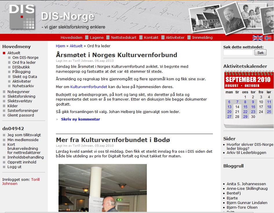 Blogg med