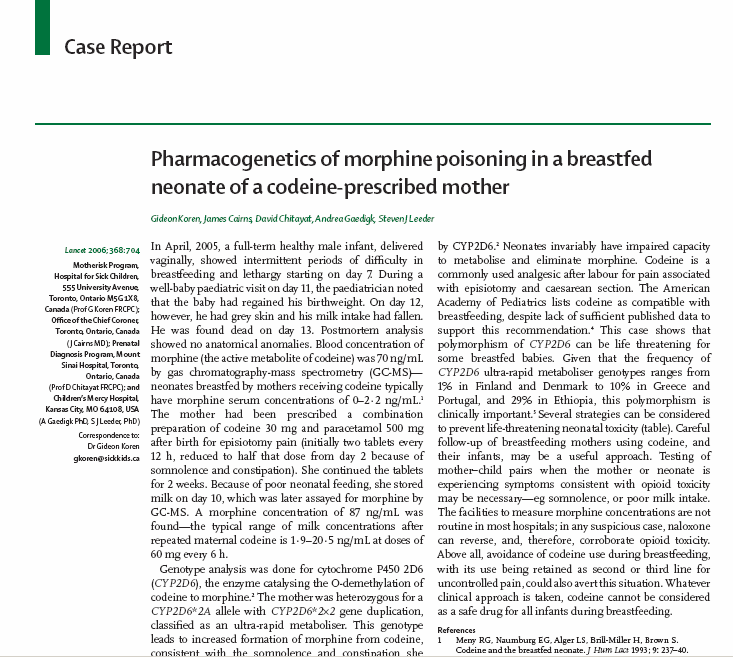 Lancet 2006; 368: 704 Lancet 2006; 368:704 Frisk barn født til termin: 7 dager gammel: vanskelig med ammingen 12 dager gammel : grå i huden, tok