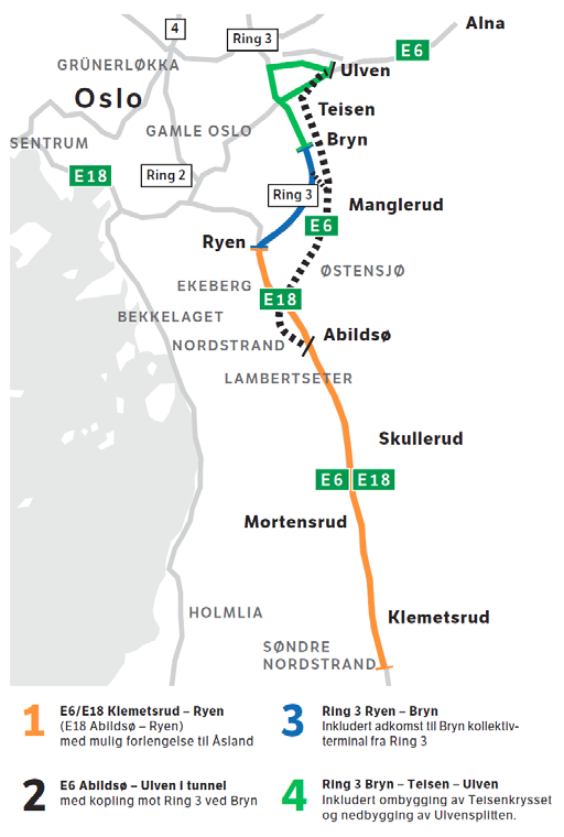 Om prosjektet E6 Manglerudprosjektet er et samferdselsprosjekt som skal redusere miljøbelastningen for boligområdene langs Ring og bedre forholdene for kollektiv, sykkel og gange.