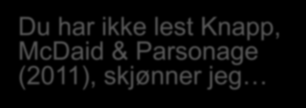 Du har ikke lest Knapp, McDaid & Parsonage