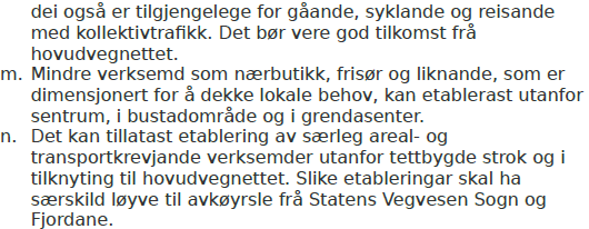 Vedlegg utdrag frå