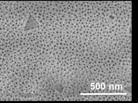 Anodising of Al Porous oxide film Electrolyte 15% H 2 SO 4 Temperature 20ºC Current