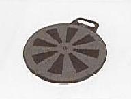 overtrekk Handicare Patient Handling AS 043152 05085 Dreieskive Turn Table Ross Ross snuplate med håndtak, Diameter 38 cm, tykkelse 12 mm