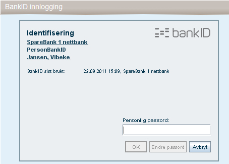 Innlogging i Nettbank bedrift Gå til bankens hjemmeside og fliken næringsliv og velg