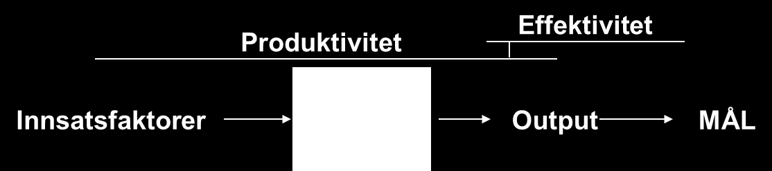 BEGREPET KOSTNADSEFF EKTIVITET Kostnadseffektivitet er et sammensatt begrep og brukes litt ulikt i litteraturen.