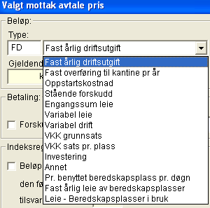 Fanekortet Utvidet avtale og feltene i dette Utvidet avtale er altså utgangspunktet for: legge inn ev flere eller redigere enheter/avdelinger/mottak for valgt avtale legge til nye eller redigere type