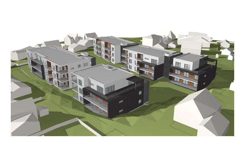 Hensikten med planen er å tilrettelegge for boligbebyggelse med økt utnyttelse på eiendommene Sandbakkvegen 2 og 4, som i dag benyttes til lett industri.