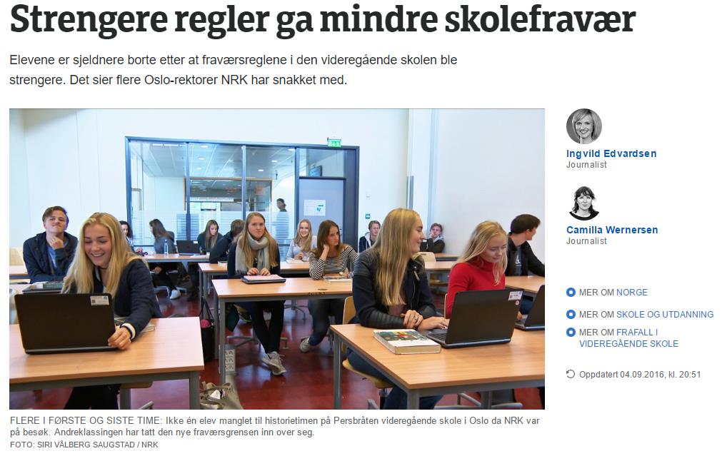 Fraværsregler