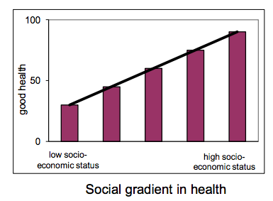 Sosial ulikhet Det er en uttalt sosial gradient i befolkningen ift sykelighet og dødelighet Mennesker med alvorlige psykiske lidelser har lav