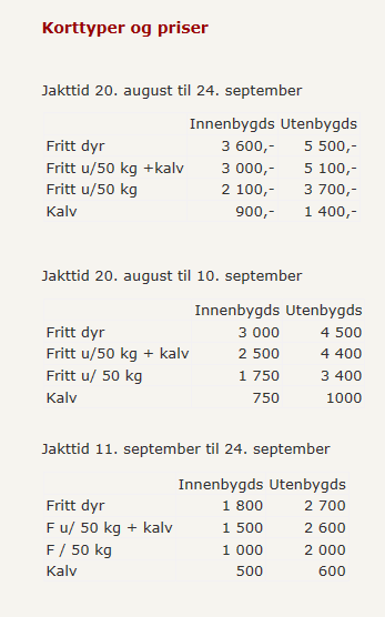 Ringebu fjellstyre 70 % av kvoten trekkes med jakttid 20. august til 24.