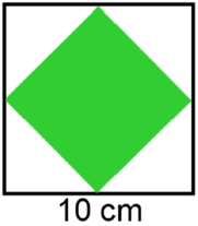 3 poeng 1. Hvilket trafikkskilt har flest symmetrilinjer? (A) (B) (C) (D) (E) 2. En kabel med lengde 10 m ble lagt slik figuren viser. Kabelen skal kuttes på to steder som er markert på figuren.