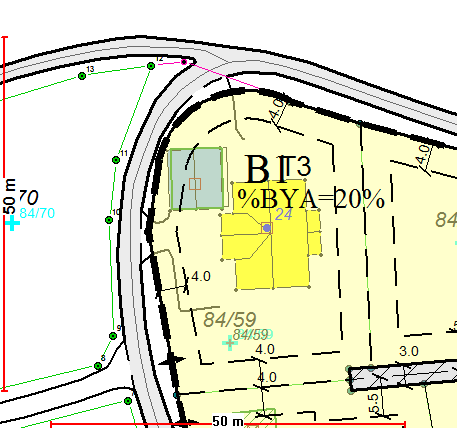 1.4 Planstatus og rettslig grunnlag Eiendommen 84/59 ligger i regulert område innenfor reguleringsplan for Nordseth Vestbygda. Området er avsatt til byggeområde boliger.