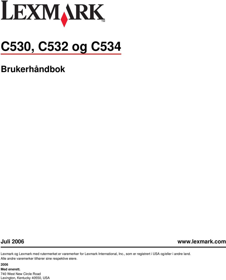 International, Inc., som er registrert i USA og/eller i andre land.