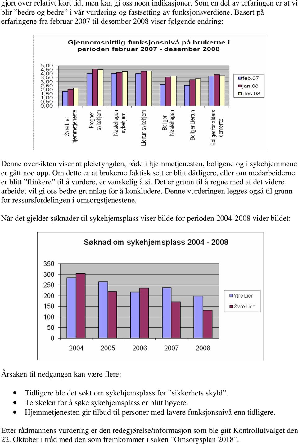 Om dette er at brukerne faktisk sett er blitt dårligere, eller om medarbeiderne er blitt flinkere til å vurdere, er vanskelig å si.