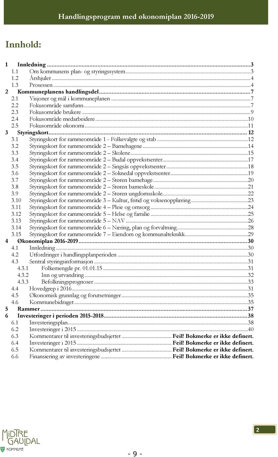 1 Styringskort for rammeområde 1 - Folkevalgte og stab...12 3.2 Styringskort for rammeområde 2 Barnehagene...14 3.3 Styringskort for rammeområde 2 Skolene...15 3.